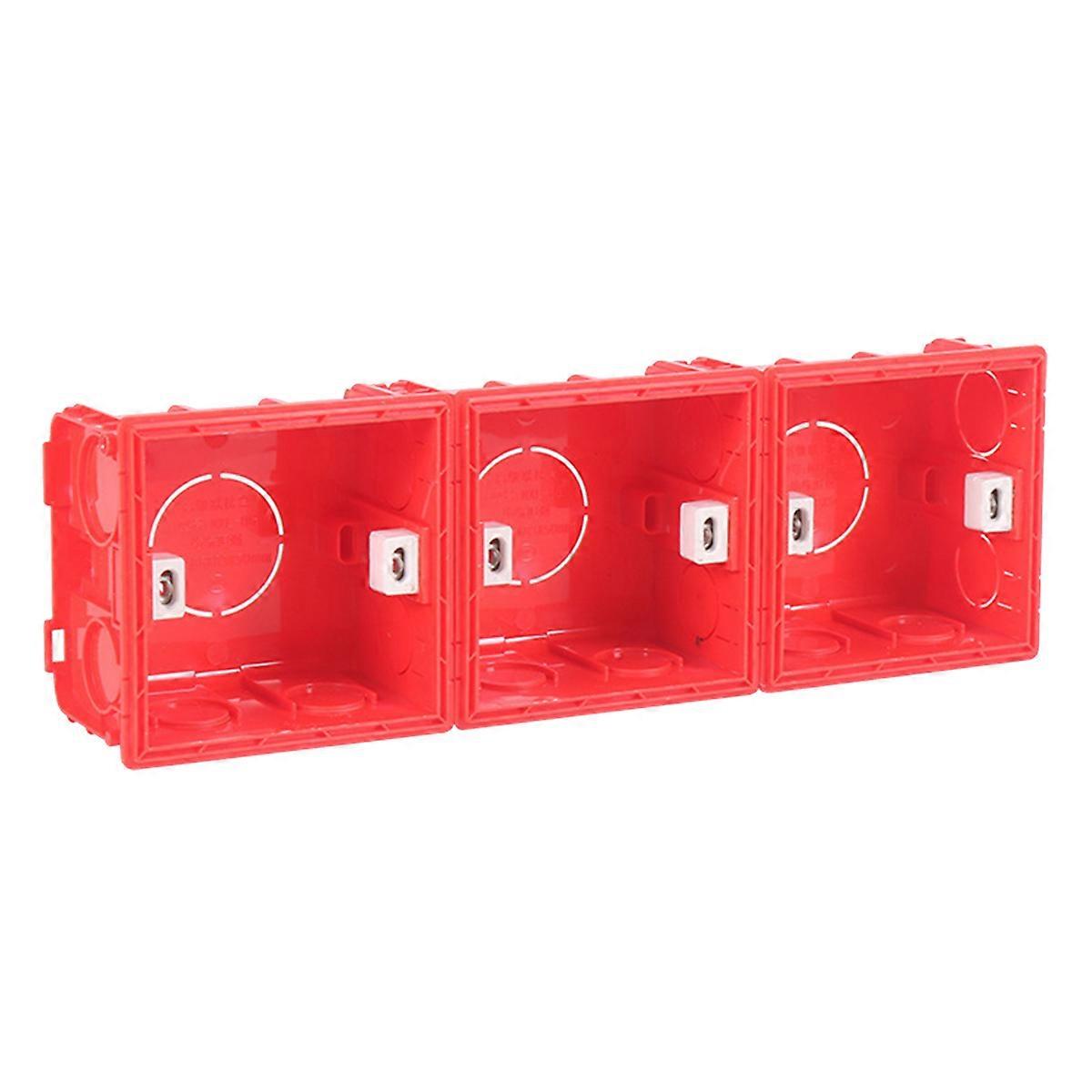 Wall Socket Concealed Mount Box DIY Enthusiasts 8.6X8.3X5CM Replace Damaged Switch Socket Box 4Pcs