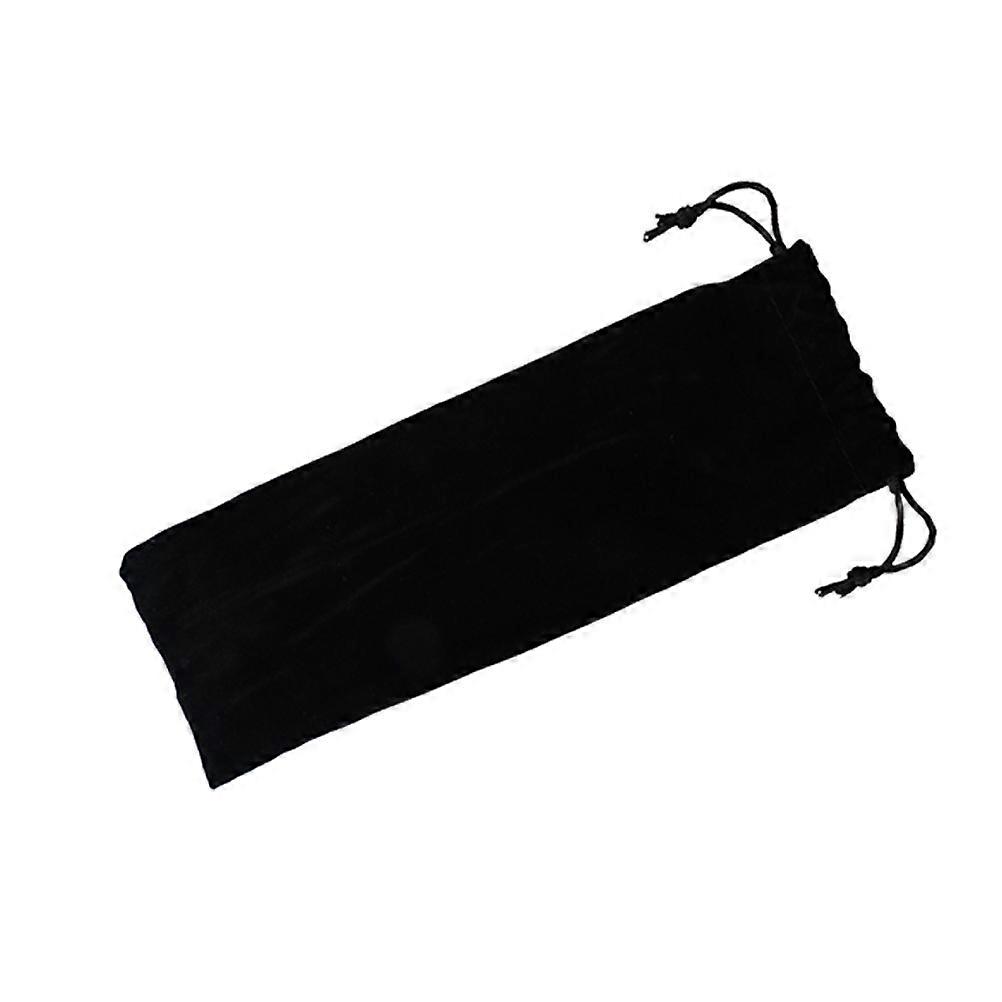 Drinking Straw Storage Bag Pouch for Straw Carrying Case 6Pcs Black