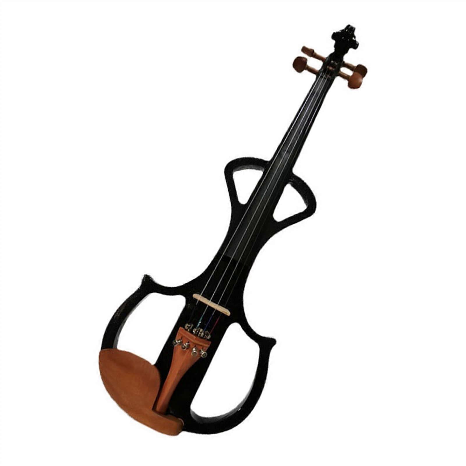 Professional Solid Wood Electric Violin Size 2 Silent Design for Beginners and Stage Performance