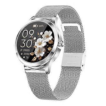 LW92 Dames Smartwatch van 1,32 inch met Bluetooth en ultradunne belfunctie (zilver) Android en iOS