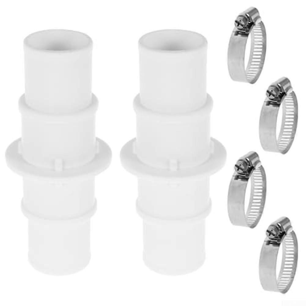 Pool Hose Connector Set with Durable Clamps for Secure Pool Equipment Connection