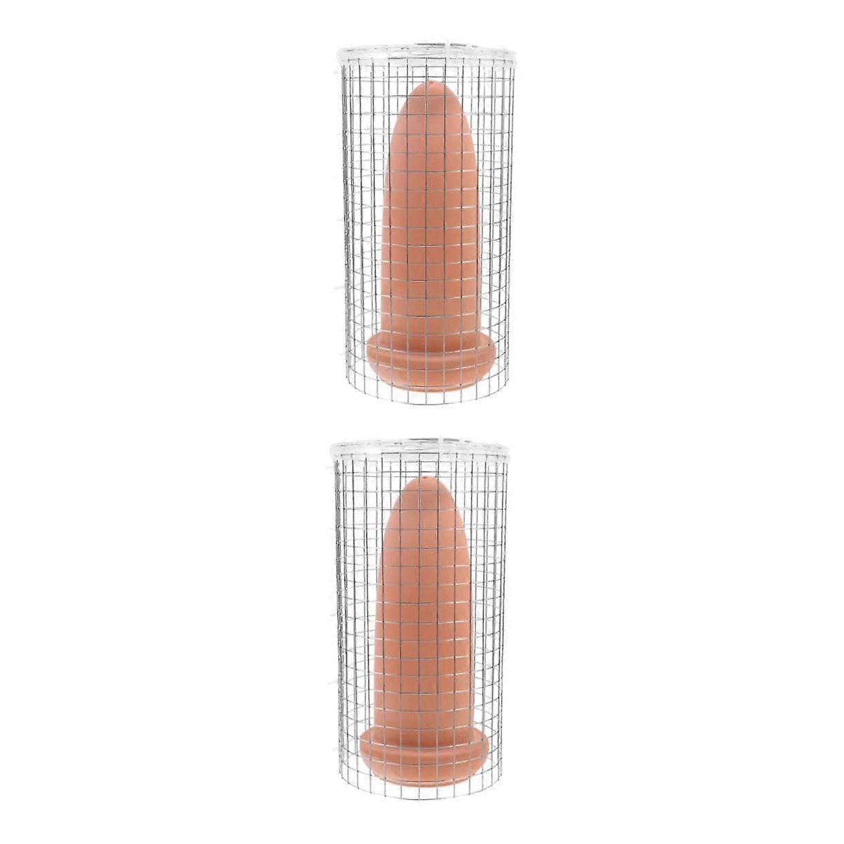 2 Sets Fish Breeding Cones with Isolation Nets, Smooth Surface Spawning Pots for Angelfish and Shrimp