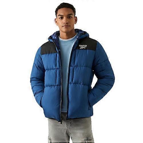 Reebok Mens Colour Block Reversible Puffer Jacket