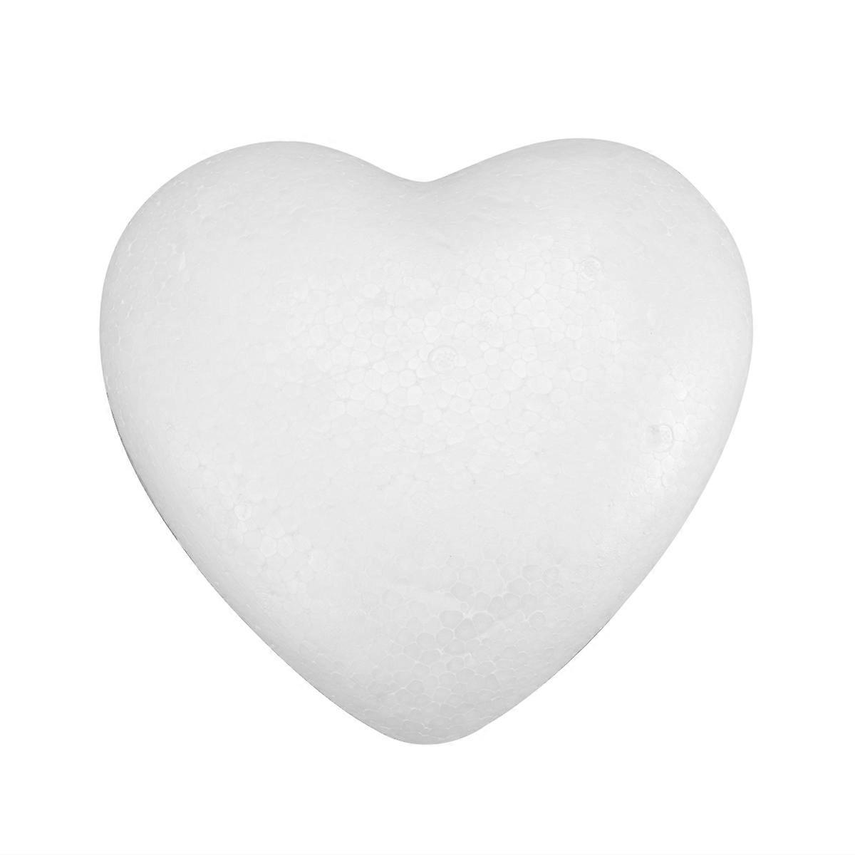White Modeling Foam Heart Shape for DIY Craft Modeling 3Pcs