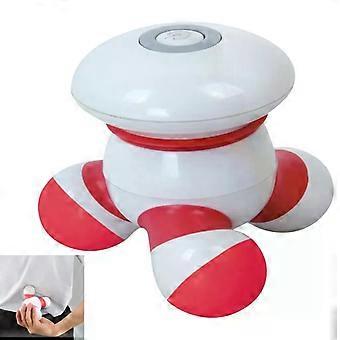 Mini-Massagegerät, handliches Massagegerät, bionisches Design, Ein-Knopf-Bedienung, tragbar, geeignet für verschiedene Körperpartien