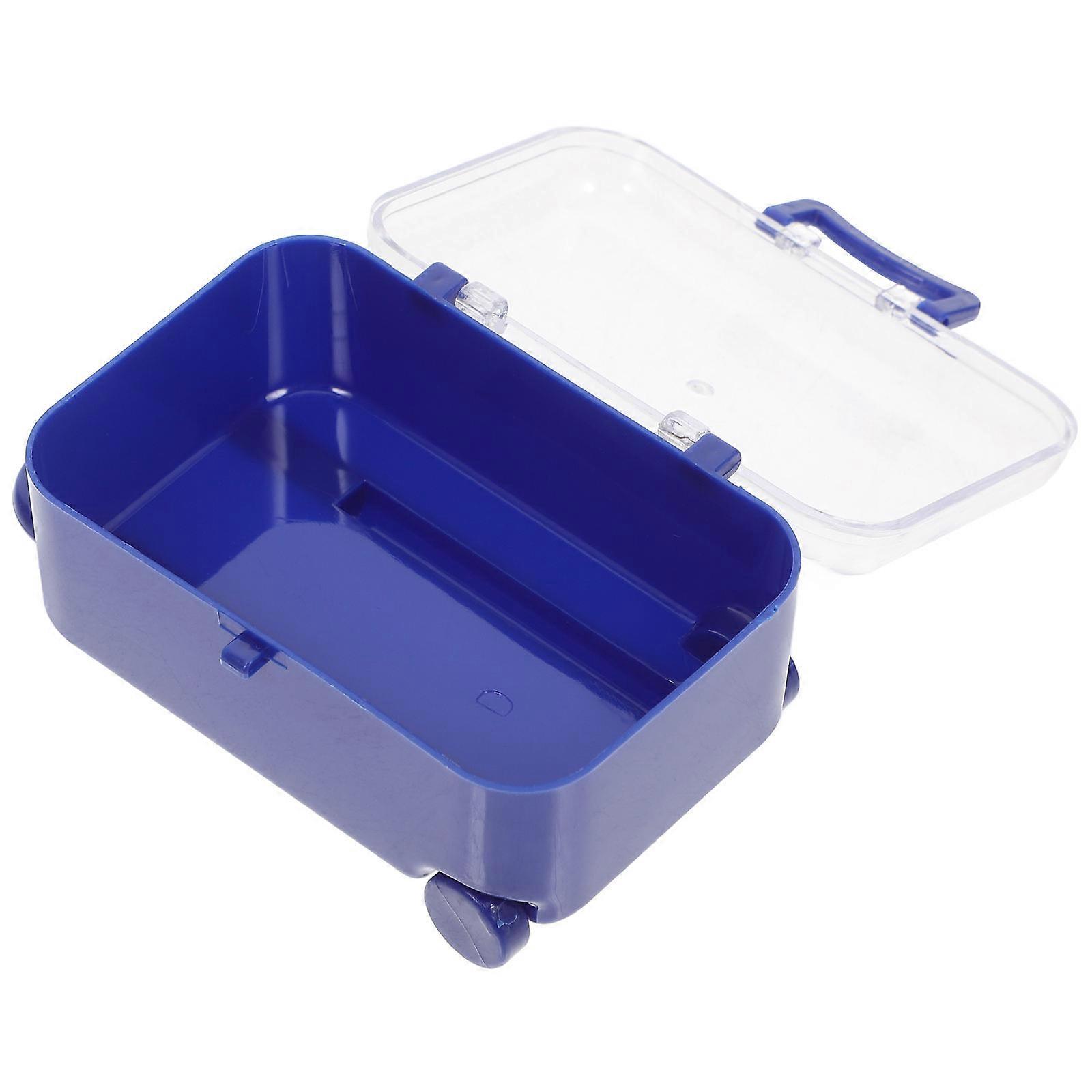 Mini-Koffer-Geschenkbox, 36 Stück, dunkelblauer Halter