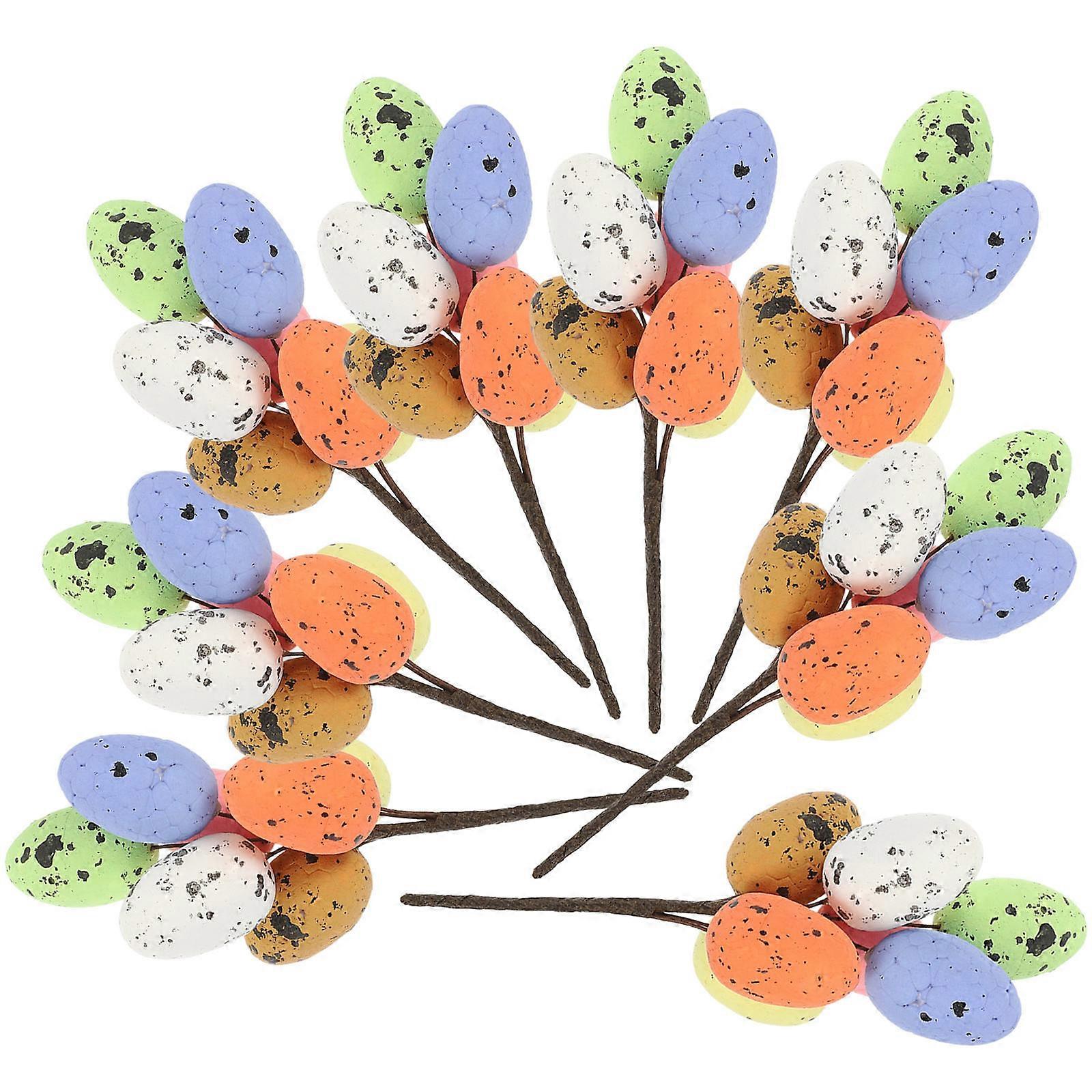 Spotted Egg Branches Easter Egg Tree Branches for DIY Crafts 24Pcs