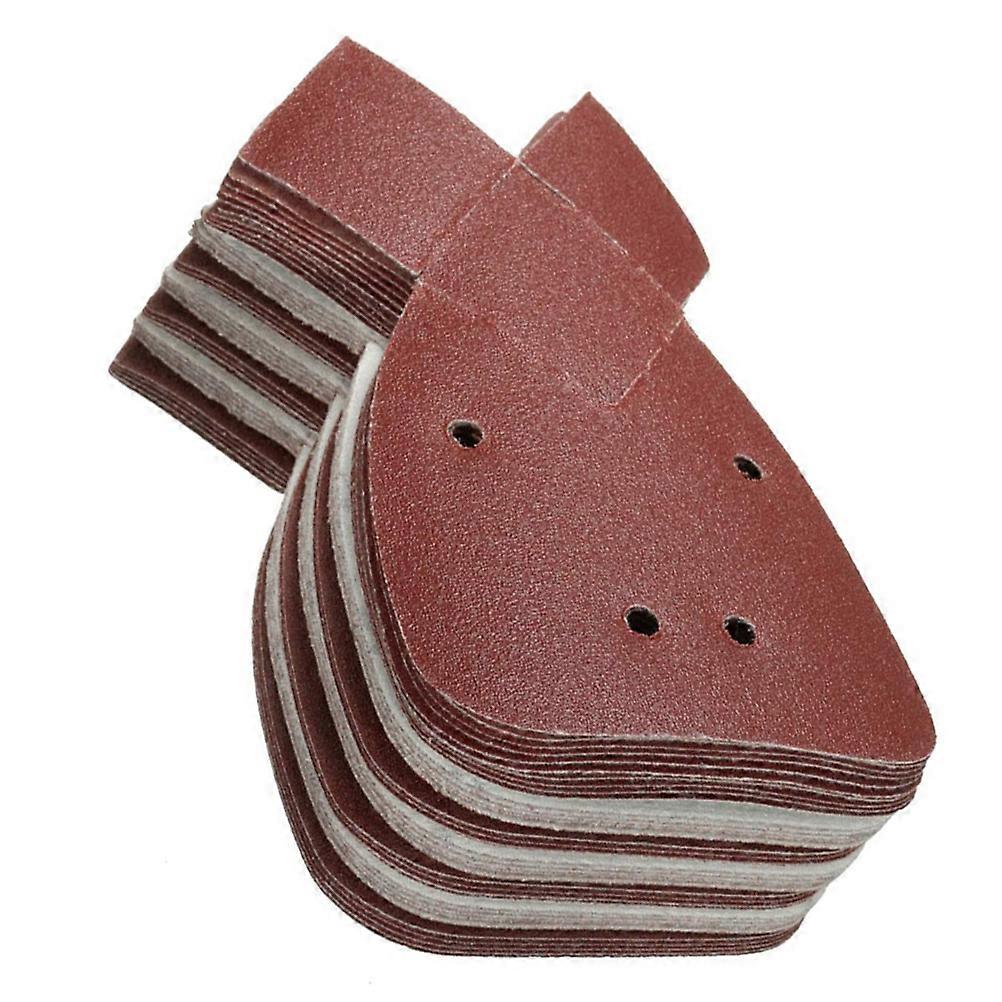 40 PCS Sanding Triangle Hook Loop Sanding Discs Triangle Pads Delta Sandpaper