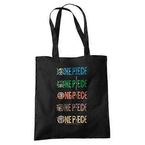 One Piece Stacked Logo Reusable Tote Bag