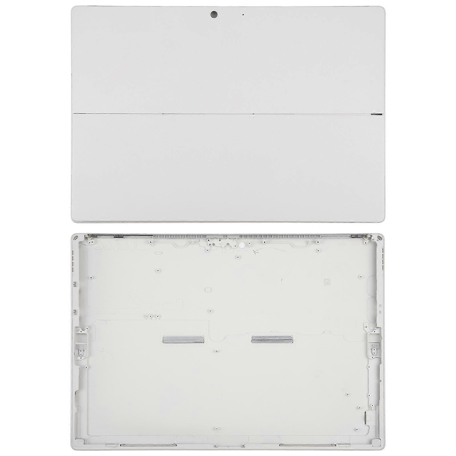 Cubierta trasera con marco para Microsoft Surface Pro 7 1866 (plateada)