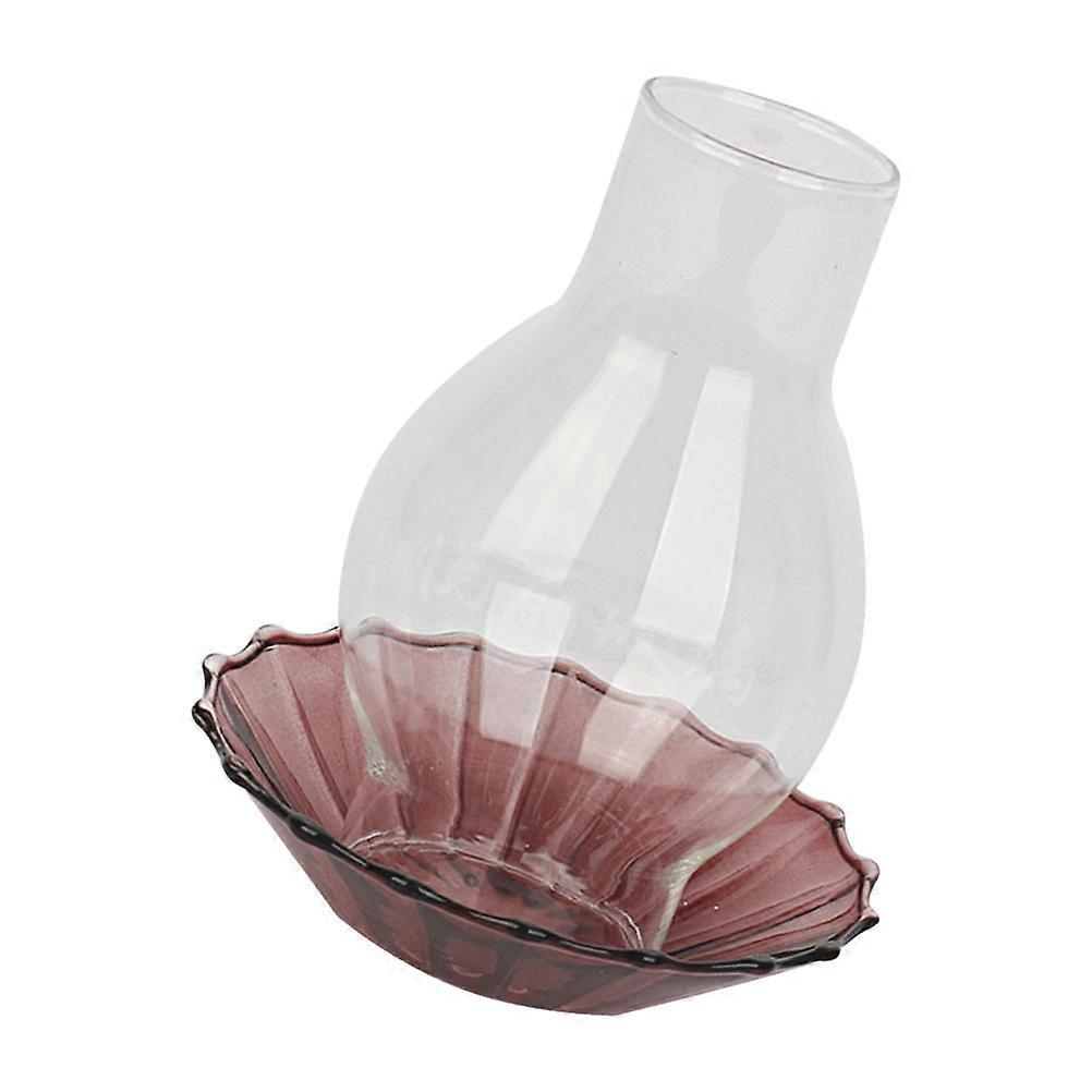 Retro Candle Holder Windproof Glass Candlestick with 3Sets