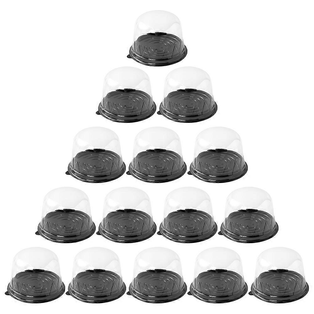 Mini Cake Box Black PP Material for Storage Use 200Pcs