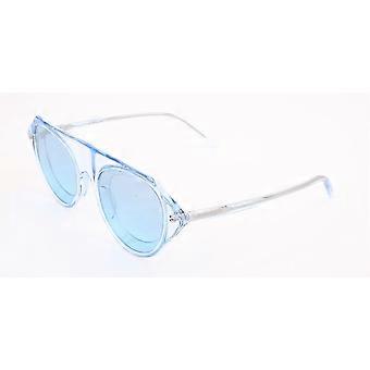 Calvin Klein CKNYC1854SR 448 Full Rim Crystal Light Blue Men Oval Sunglasses UV2 Original