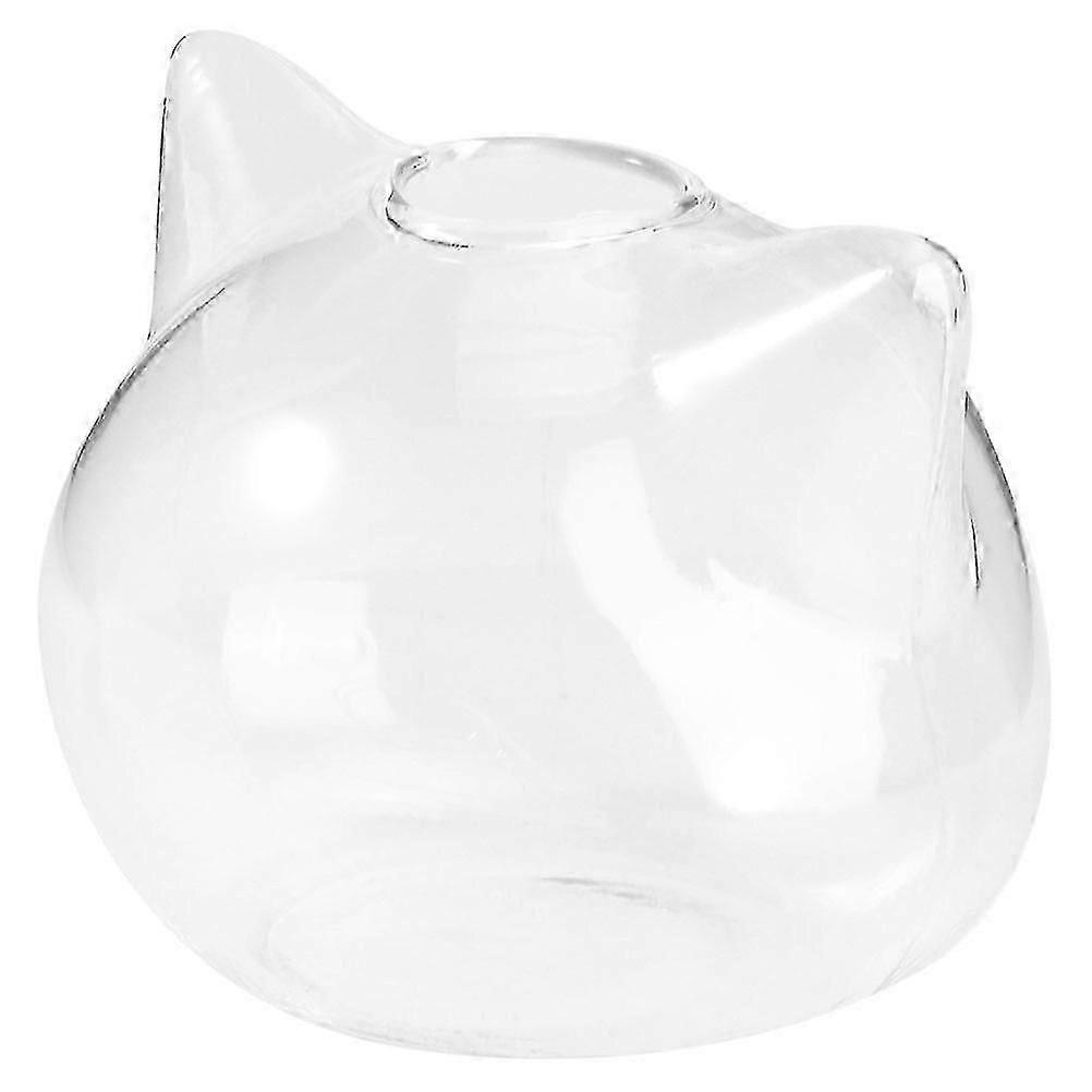Creative Cat Vase for Hydroponic Use 3Pcs Clear Flower Pots