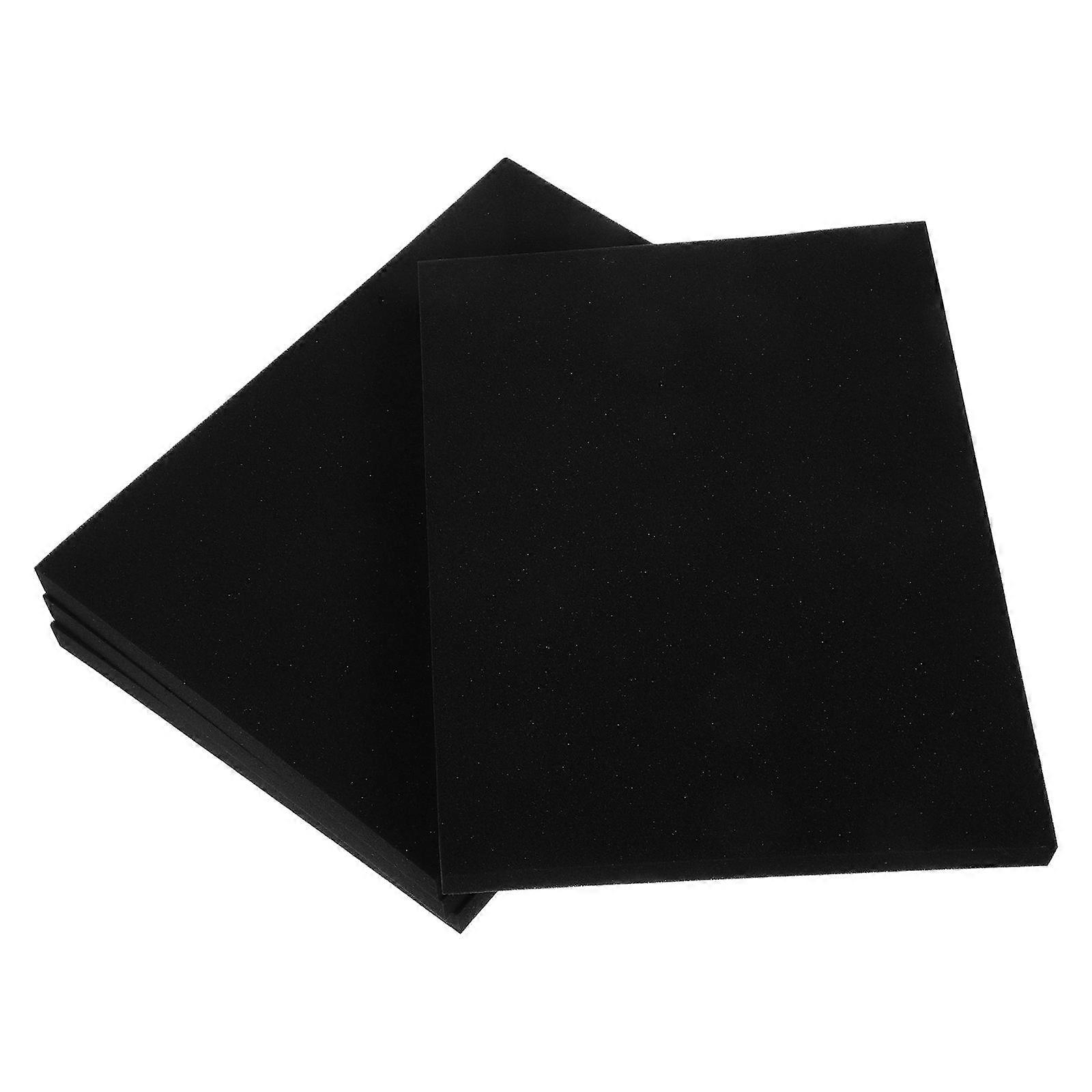 Black Foam Padding for Packaging Shockproof Protection 4Pcs Sponge Inserts