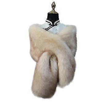 Women's Faux Fur Shawl Party Faux Fur Collar Fur Wraps for Winter Bridal Wedding Cover Up