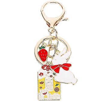 Keychain Hanging Ornament Zinc Alloy Cartoon Key Ring Pendant for Decoration