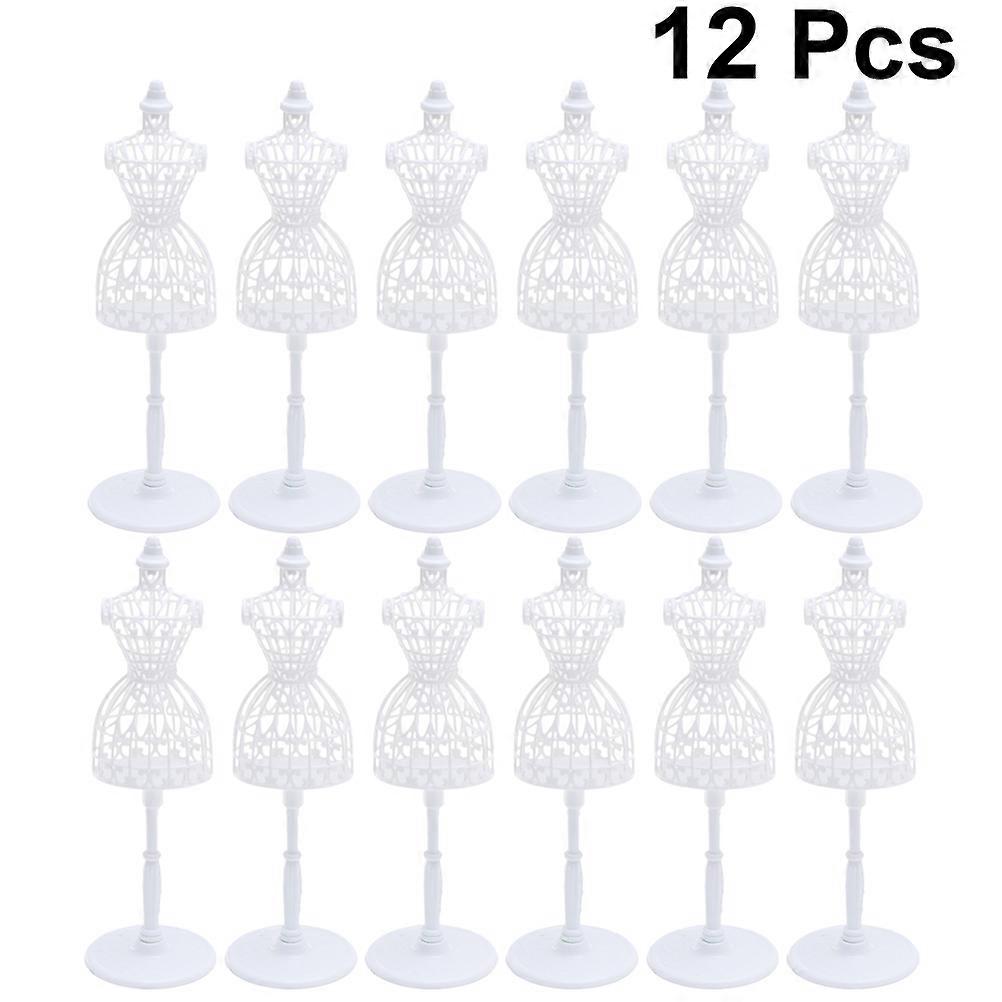 Creative Mannequin Mini Doll Clothes Display Stand 12Pcs Durable Material