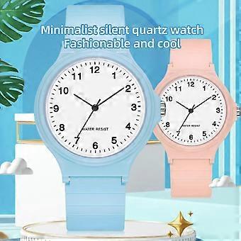 Quartz Watch, Silent Waterproof Big Number Minimalist Sports Watch for Students, Boys and Girls