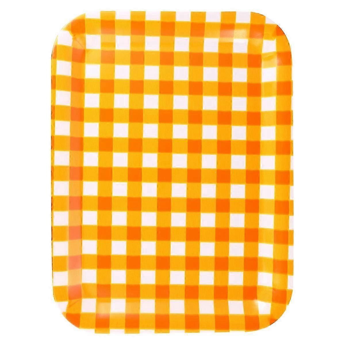 Rectangular Bread Tray for Kitchen Use 1Pcs Yellow Household Food Plate