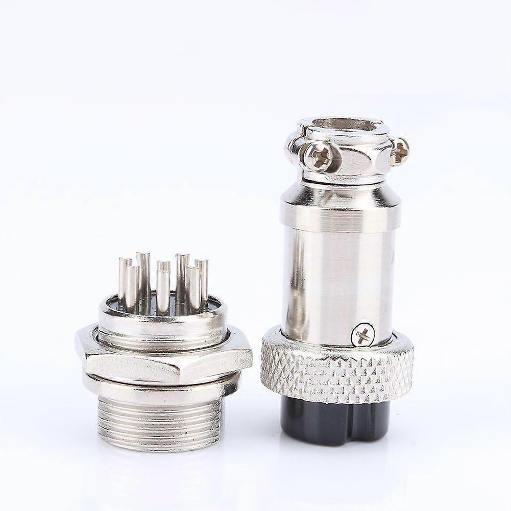 High quality  Aviation plug connector GX16 plug + socket 8 pin