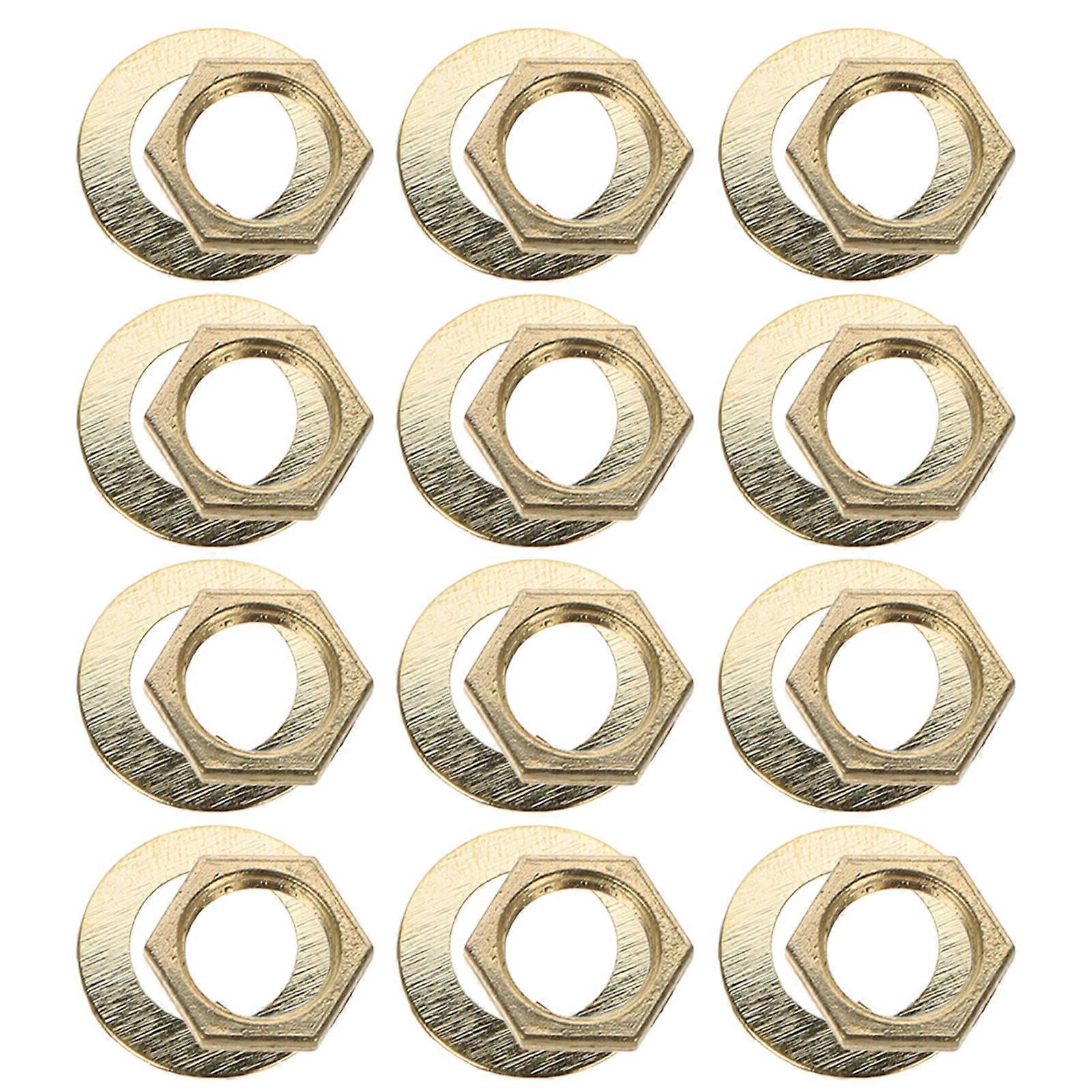Golden Clock Washer Nut Replacement Kit for Quartz Clock 3Sets