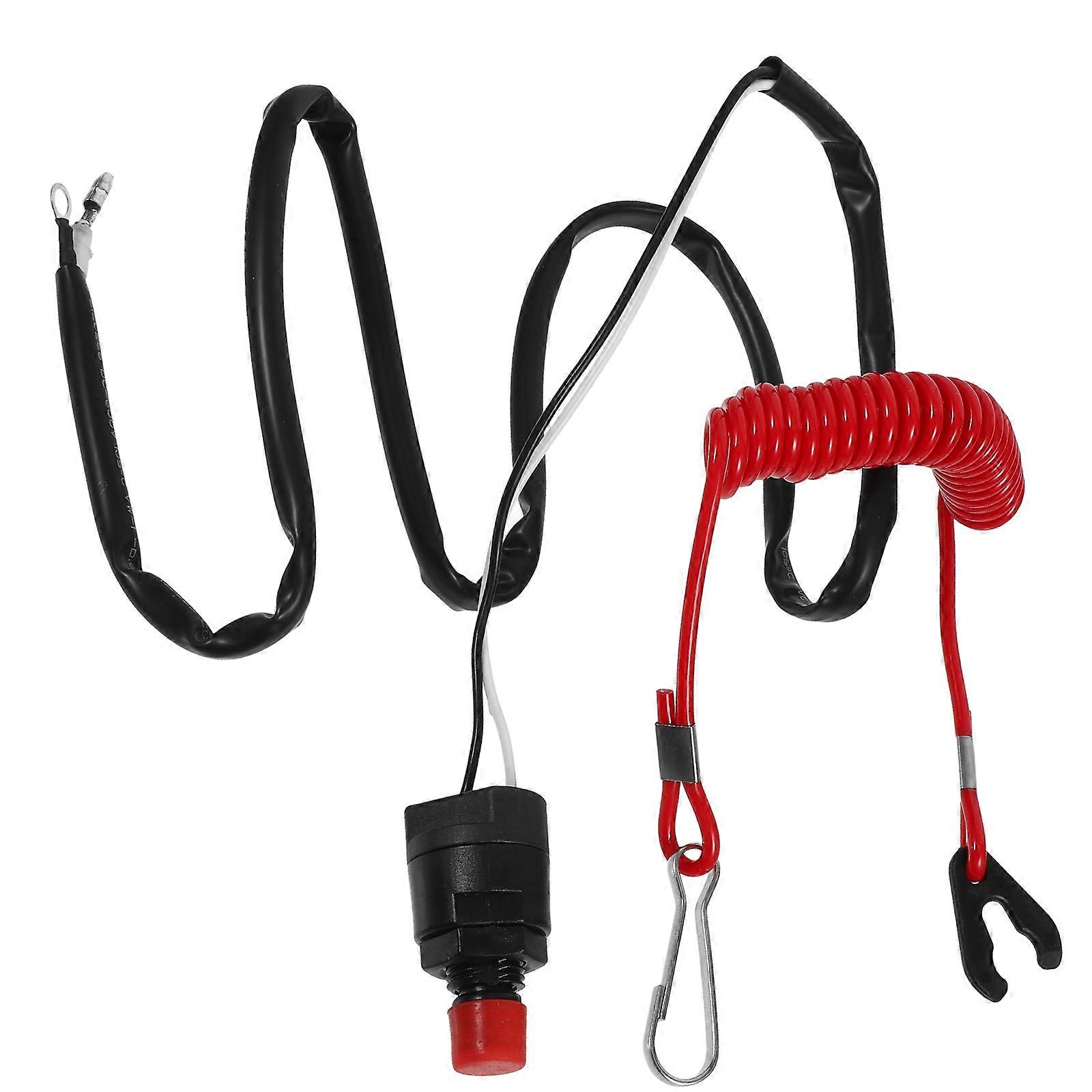 1 Set Boat Engine Start Push Button Boat Engine Lanyard Marine Engine Start Switch