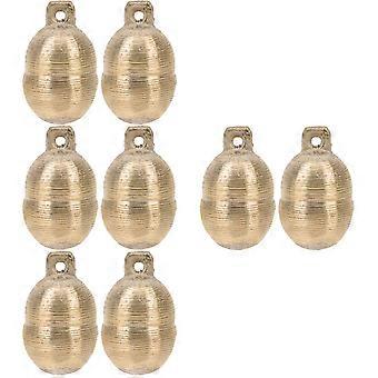 Pet Brass Bell Durable Dog Bell for Collar with 8Pcs Pack