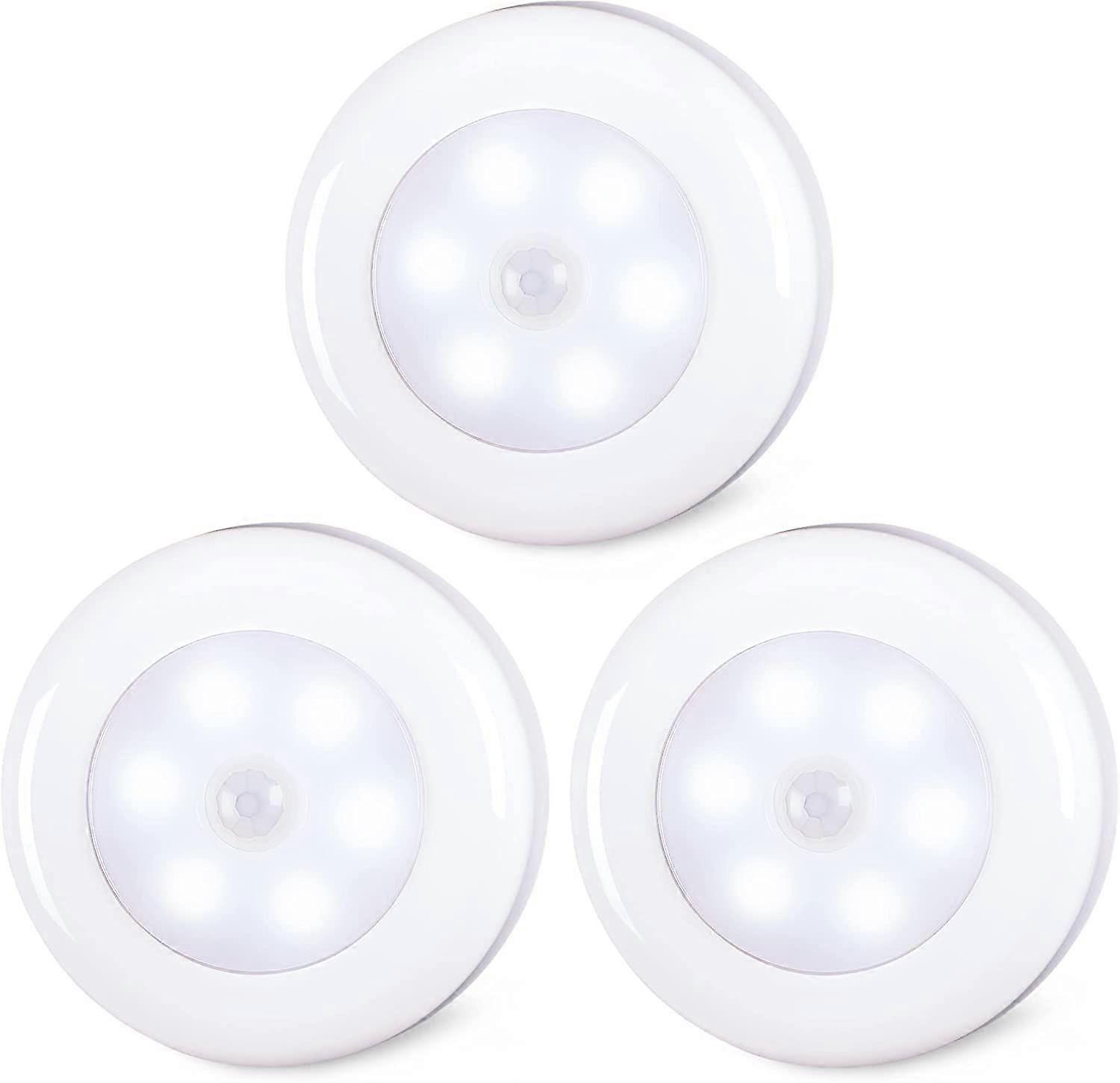 3 Pcs Motion Sensor Night Light(Round)
