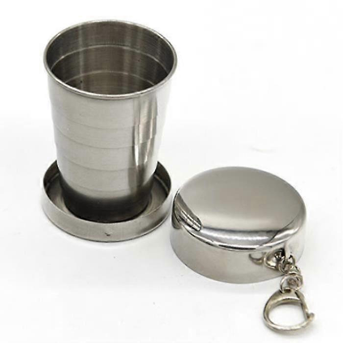 stainless steel cup retractable folding cup