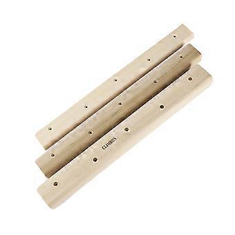 3Pcs Wooden Rock Climbing Holds Set Body Strength Training Board compatible with Indoor Home Gym Outdoor Athletes