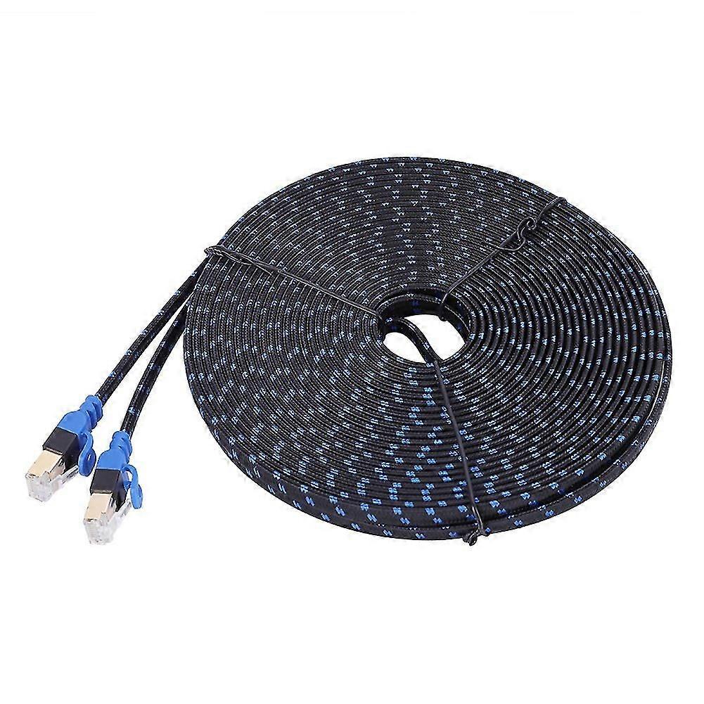 15m Flat Cat7 Ethernet Cable RJ45 Patch Cord for Network LAN