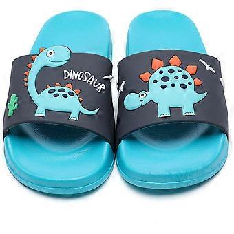 Småbarn Små Barn Dinosaur Strand / Basseng / Dusj Sklier / Anti-Skli Hjem Bad Tøfler / Søt Sommer Utendørs Sko Til Jenter og Gutterfaktisk skolengde 16CM