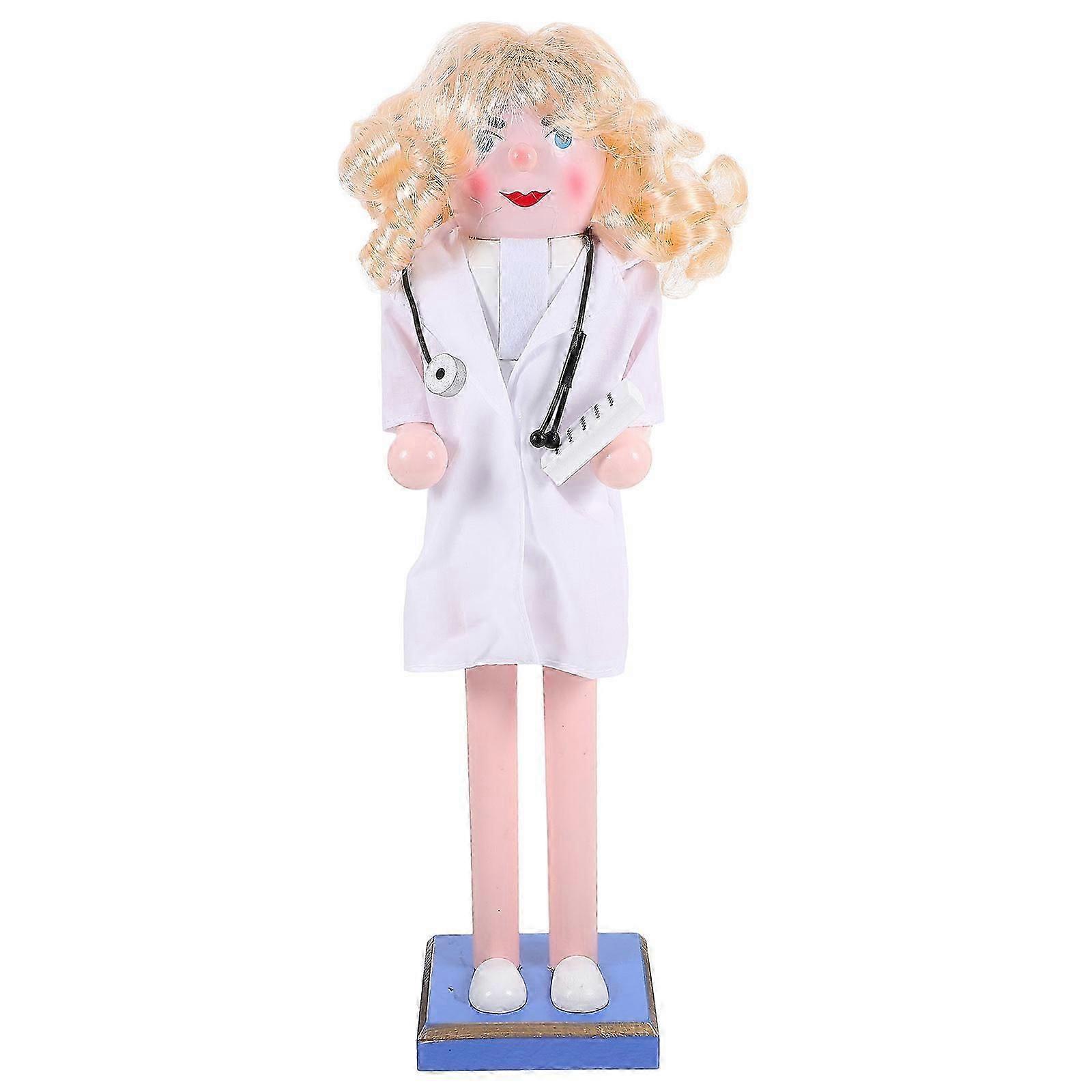 Christmas Nutcracker Figure Nurse Nutcracker Model for Kids