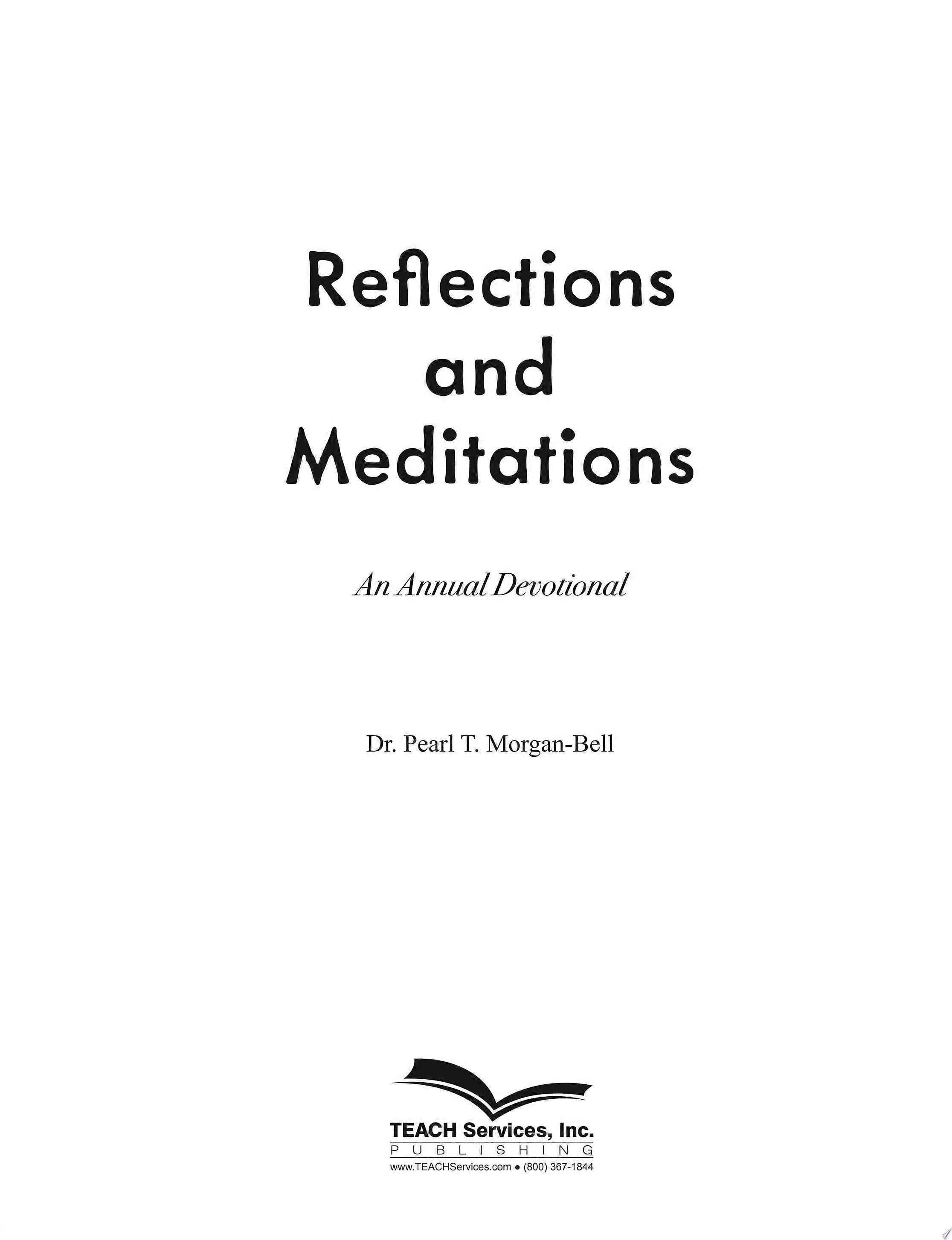 Reflections and meditations an annual devotion