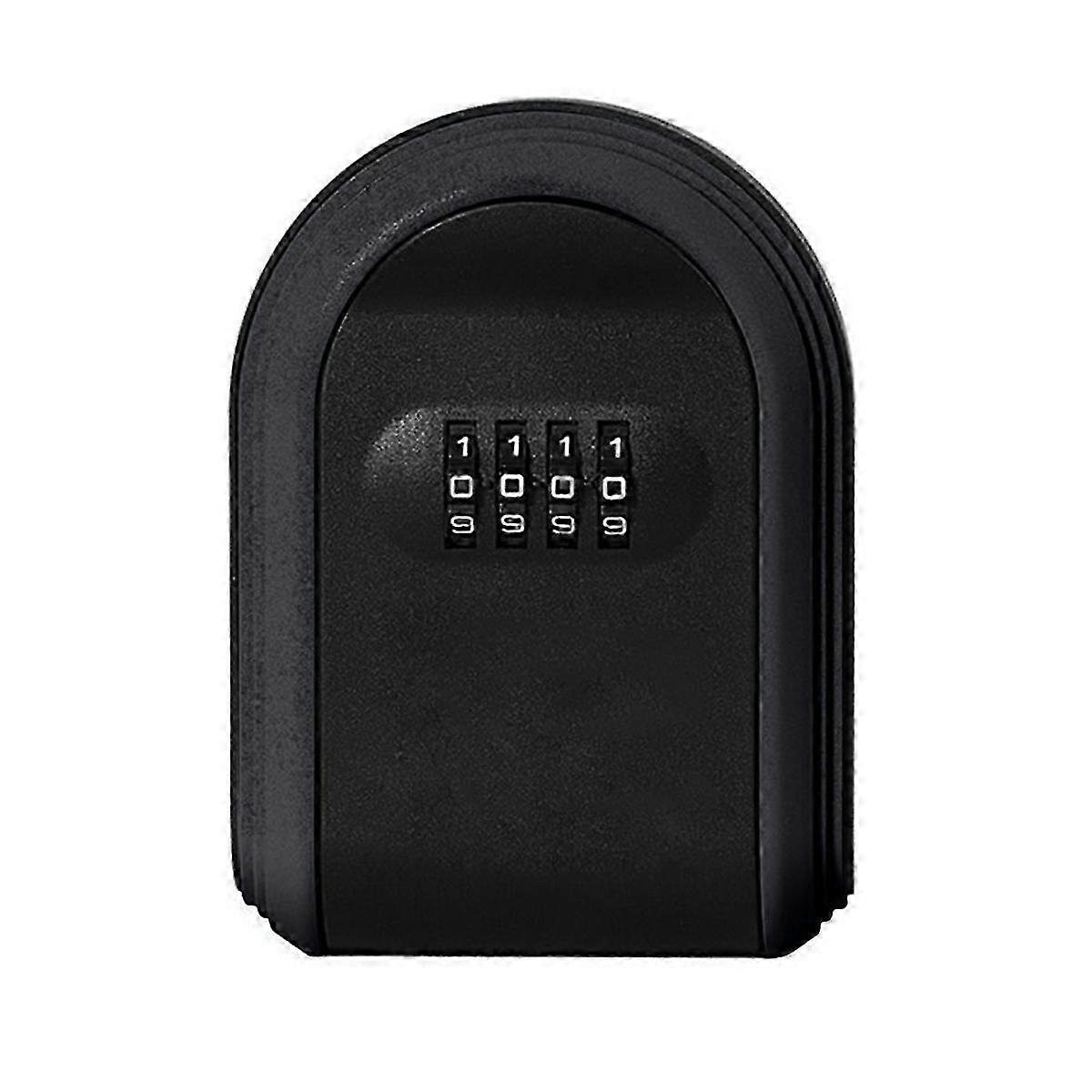 Key Safe Box Weatherproof 4 Digit Combination, Black