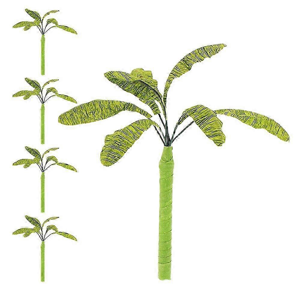 Handmade Miniature Tree Models, 5Pcs, for Dollhouse & Micro Landscape Decoration