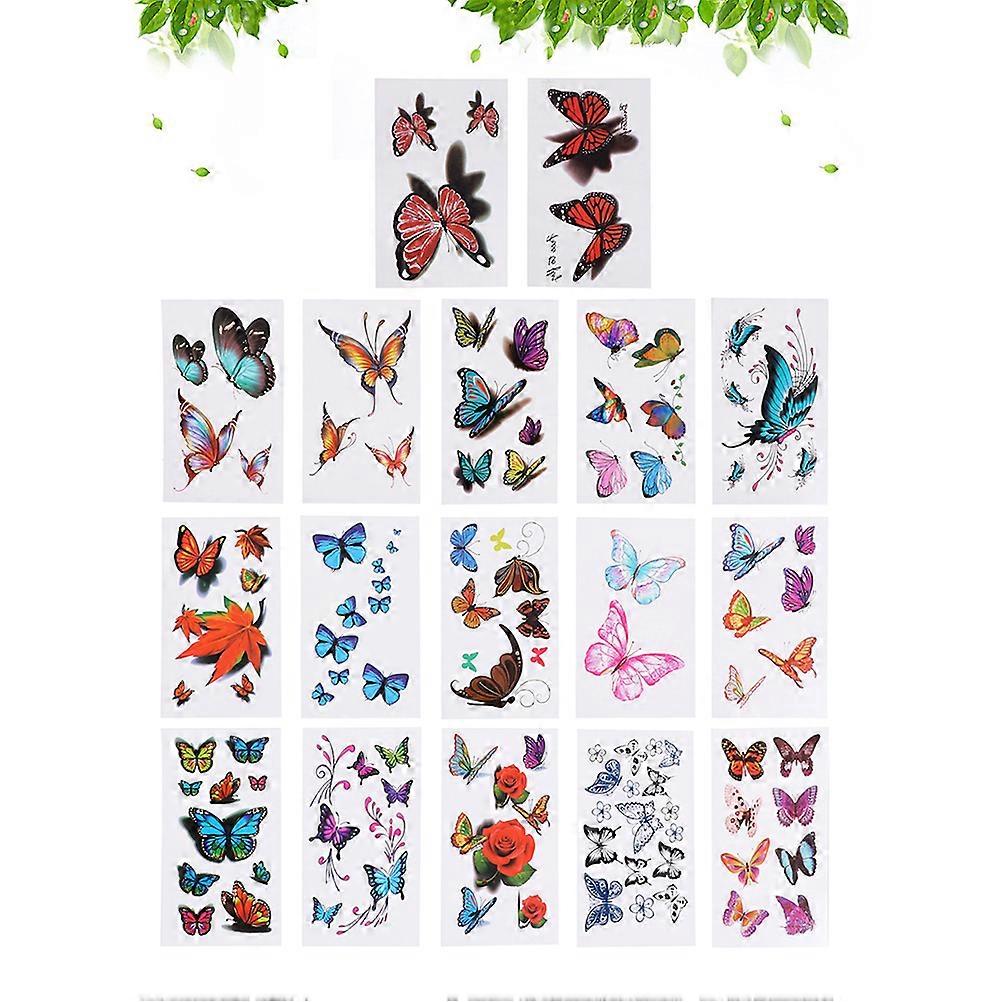 50 Sheets Pattern Set Waterproof Tattoos Colorful Body Stickers Mixed Pattern