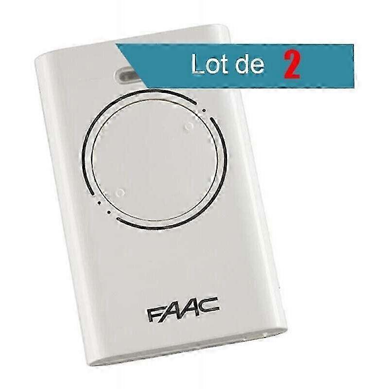 FAAC XT2 868 SLH Black Remote Control, 2-Pack - White