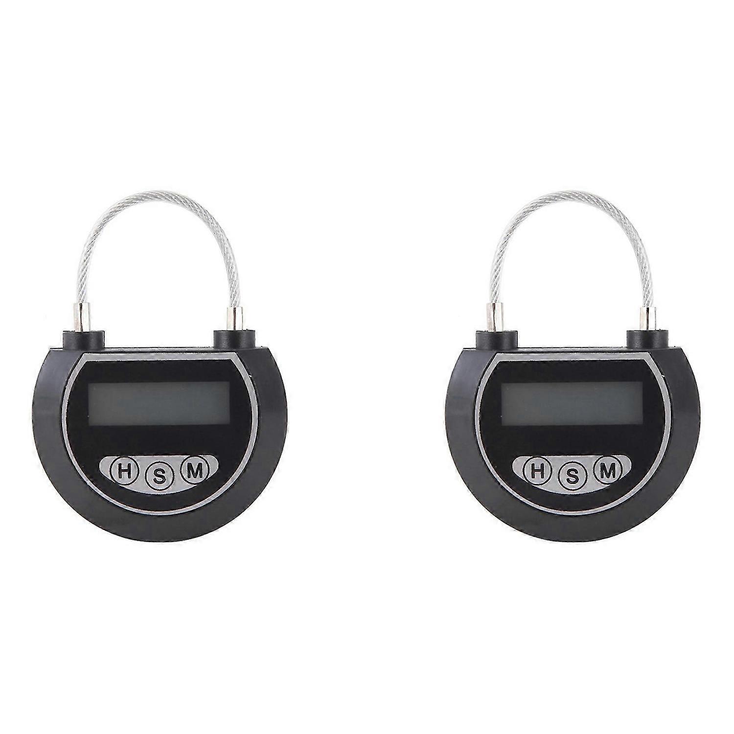 2X Electronic Time Lock Timer Lock Container Multi Function Time Lock Bin for Toys