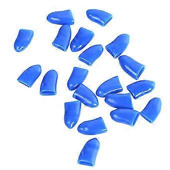 140st / 7 uppsättningar Pet Nail Caps Lovely Pet Claw Cover Paw Claw Control Nail Protector för katt storlek M (slumpmässig färg)