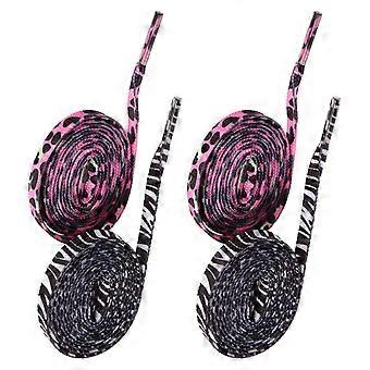 2 Pairs Flat Shoelace High Density Shoestring Outdoor Casual Shoe Accessory