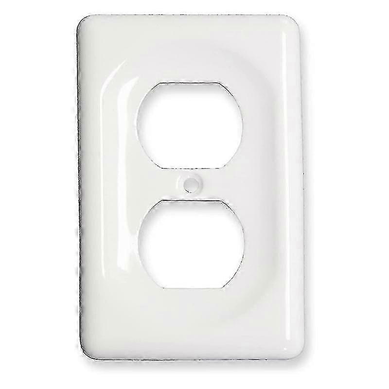 Ceramic Switch Plate, Switch Plate Cover, Wall Plate, Cover, White - Duplex