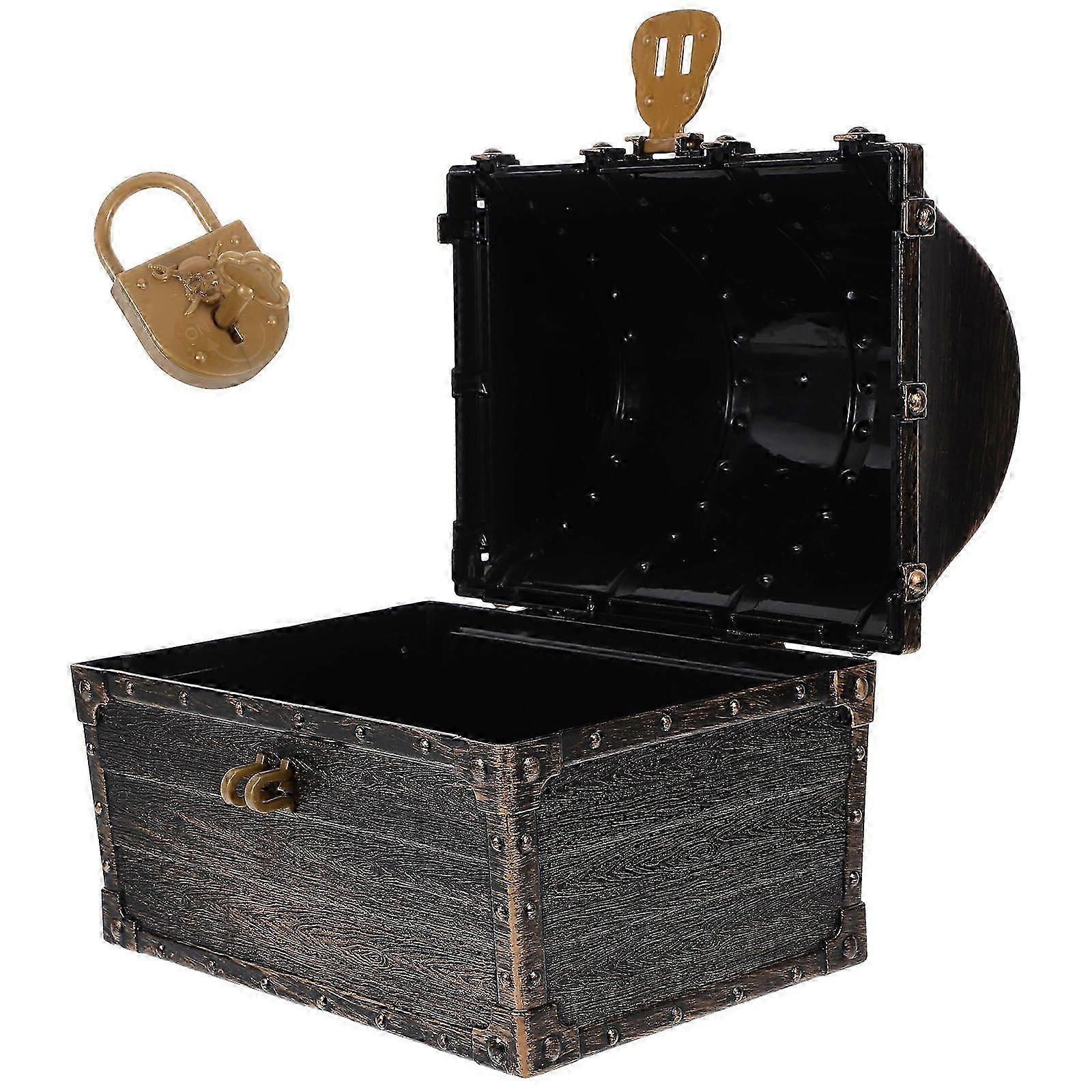Multi-Function Pirate Chest Small Treasure Box for Storage 3Pcs Set