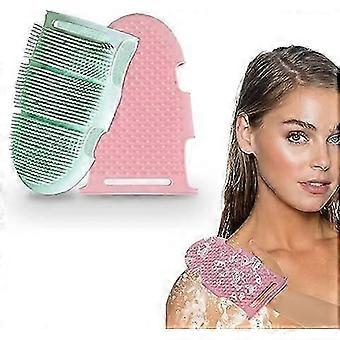 2pcs Silicone Bath Brush, Body Scrubber Brush, Bath Exfoliating Wash Brush in the Shower for All Types of Skin