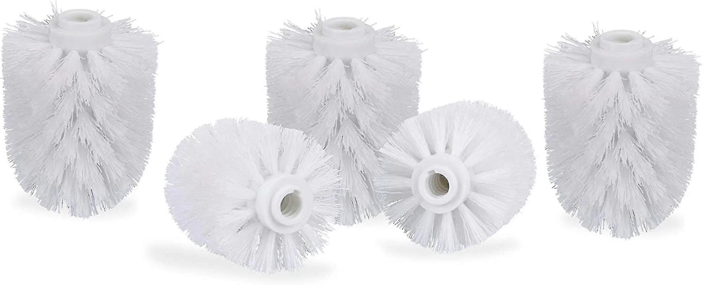 6pcs Toilet Replacement Brush Head White Replacement Brushes Diameter 8cm