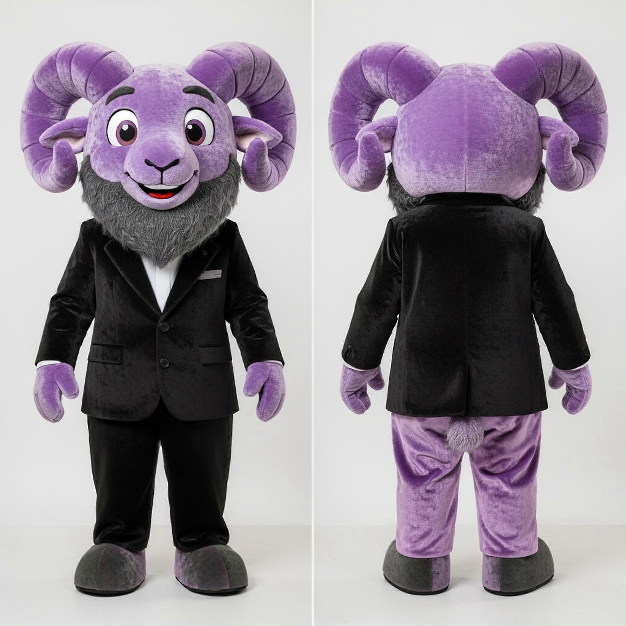 MASTICOT Lavender Velvety Ram Mascot