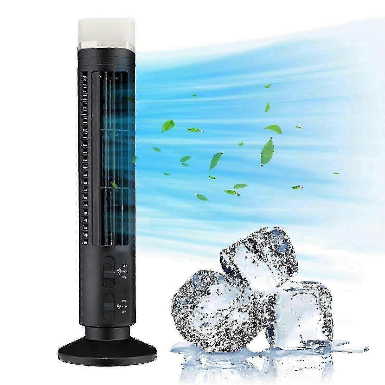 Bladeless Tower Fan | LED Light | Adjustable Speed | USB Powered | Compact | Energy Efficient