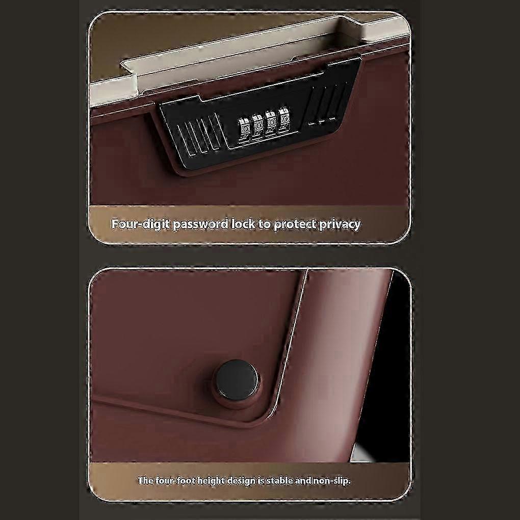 ABS Medication Lock Box With Code High Capacity Storage For Safety And Security Fridge Storage Box_ynam2