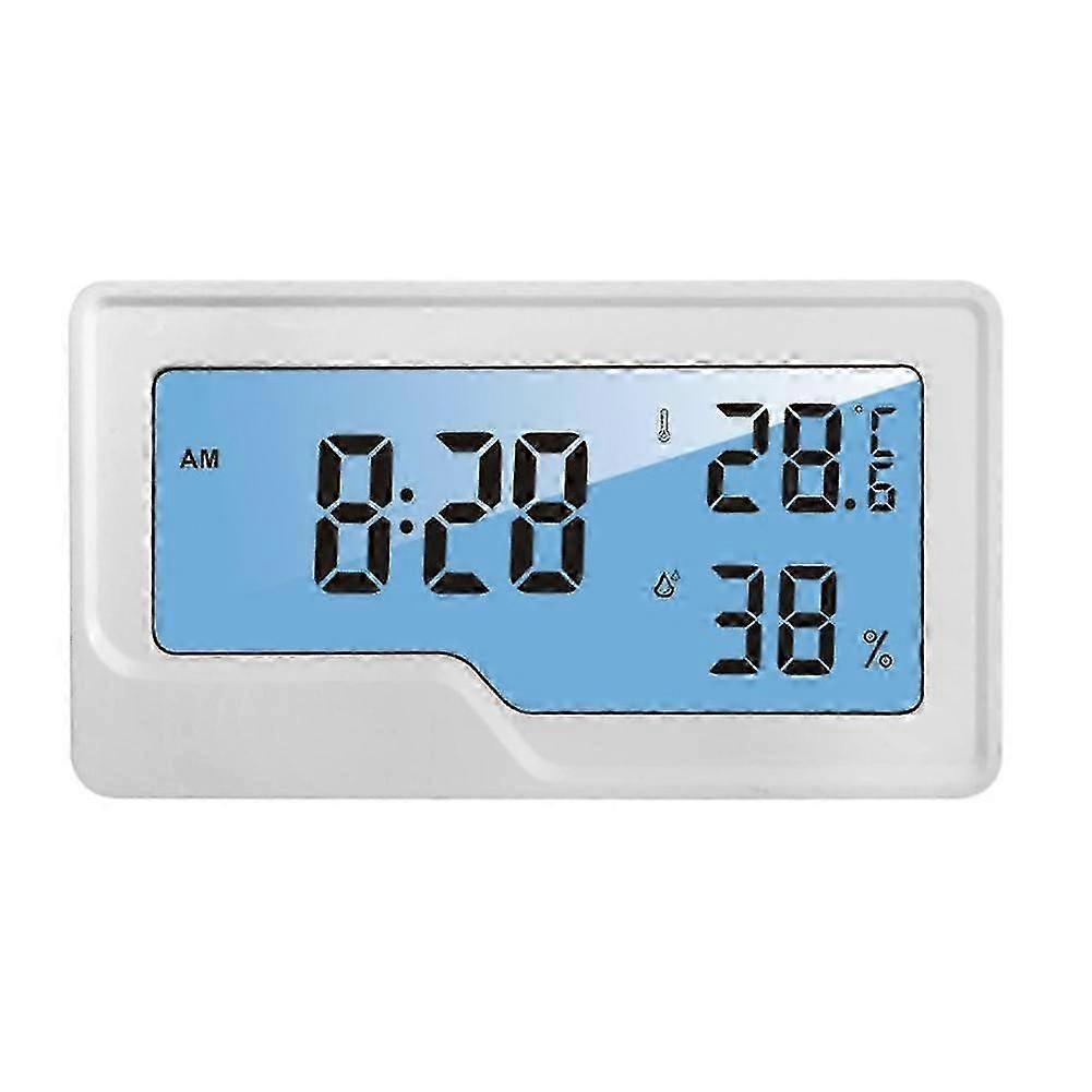 Hygrometer Thermometer Digital Temperature Time Clock Lcd Strain Gauge Sensor Humidity Meter Backlig